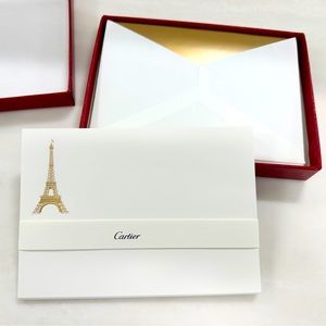 NEW Paris Eiffel Tower Cartier Stationary Set